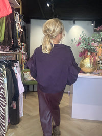 Auberginefarbene Bluse Emma