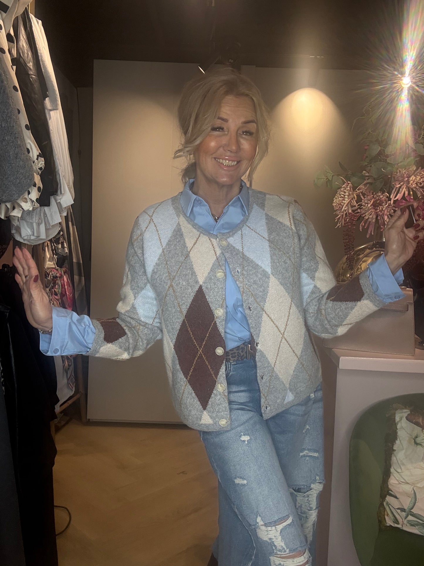 Basis Blouse Licht Blauw