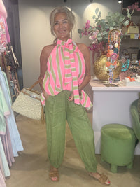 Broek Harem Ballon Model Matcha green