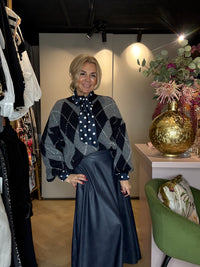 Rok Donkerblauw Puh Leatherlook