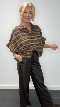 Blouse Emma bruin Camel Briek