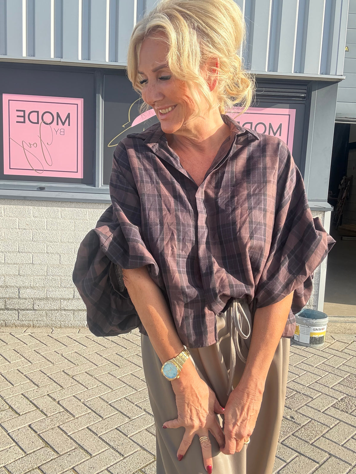 Blusa Emma topo chocolate