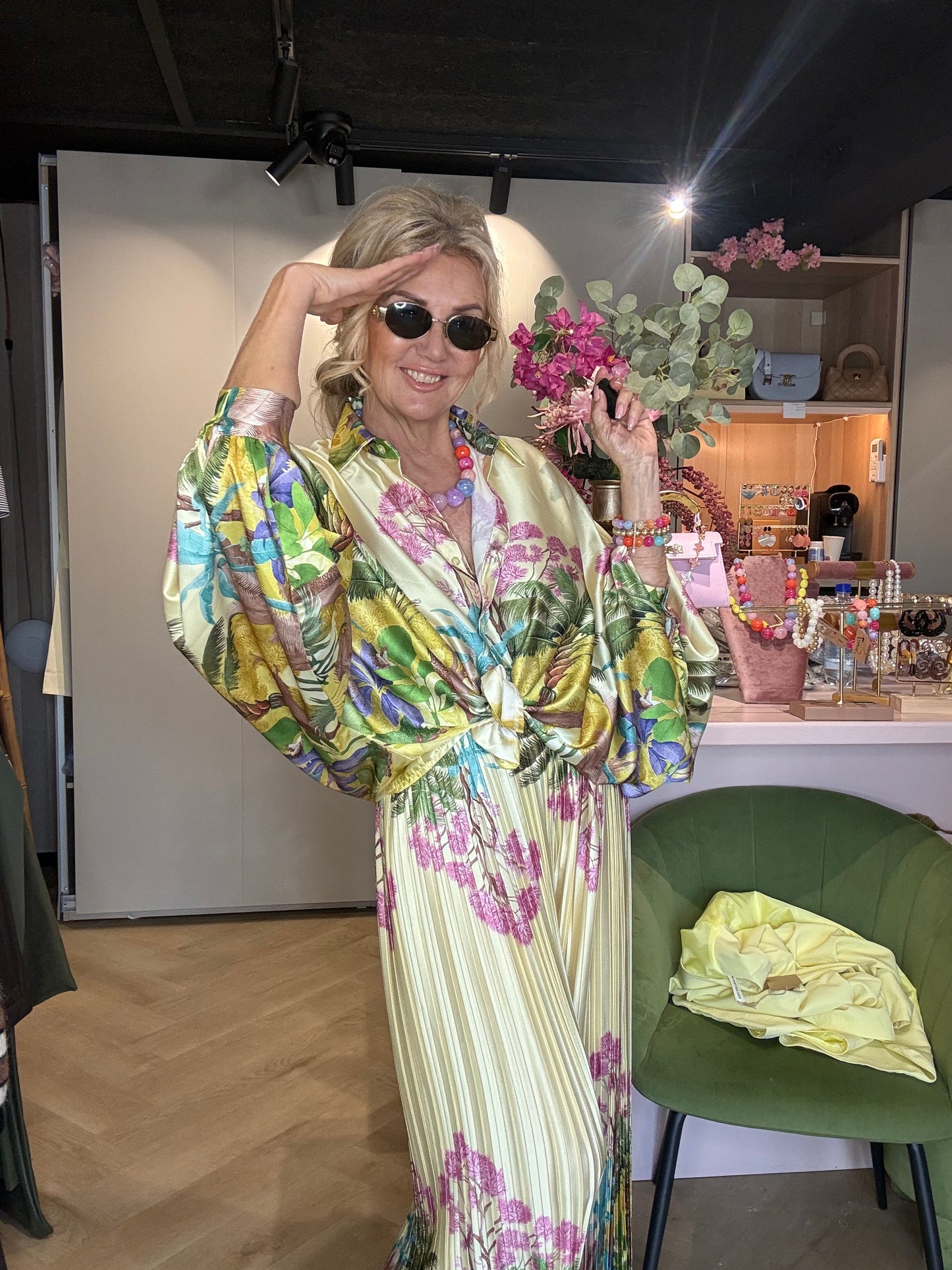 2 Delige Set Tropical Geel