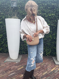Blouse Two In One Beige