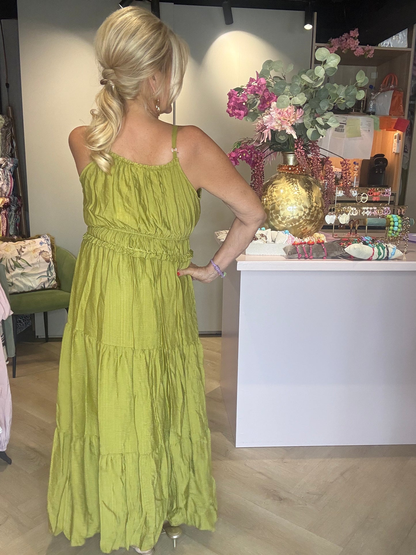 Kjole Joy Matcha grøn