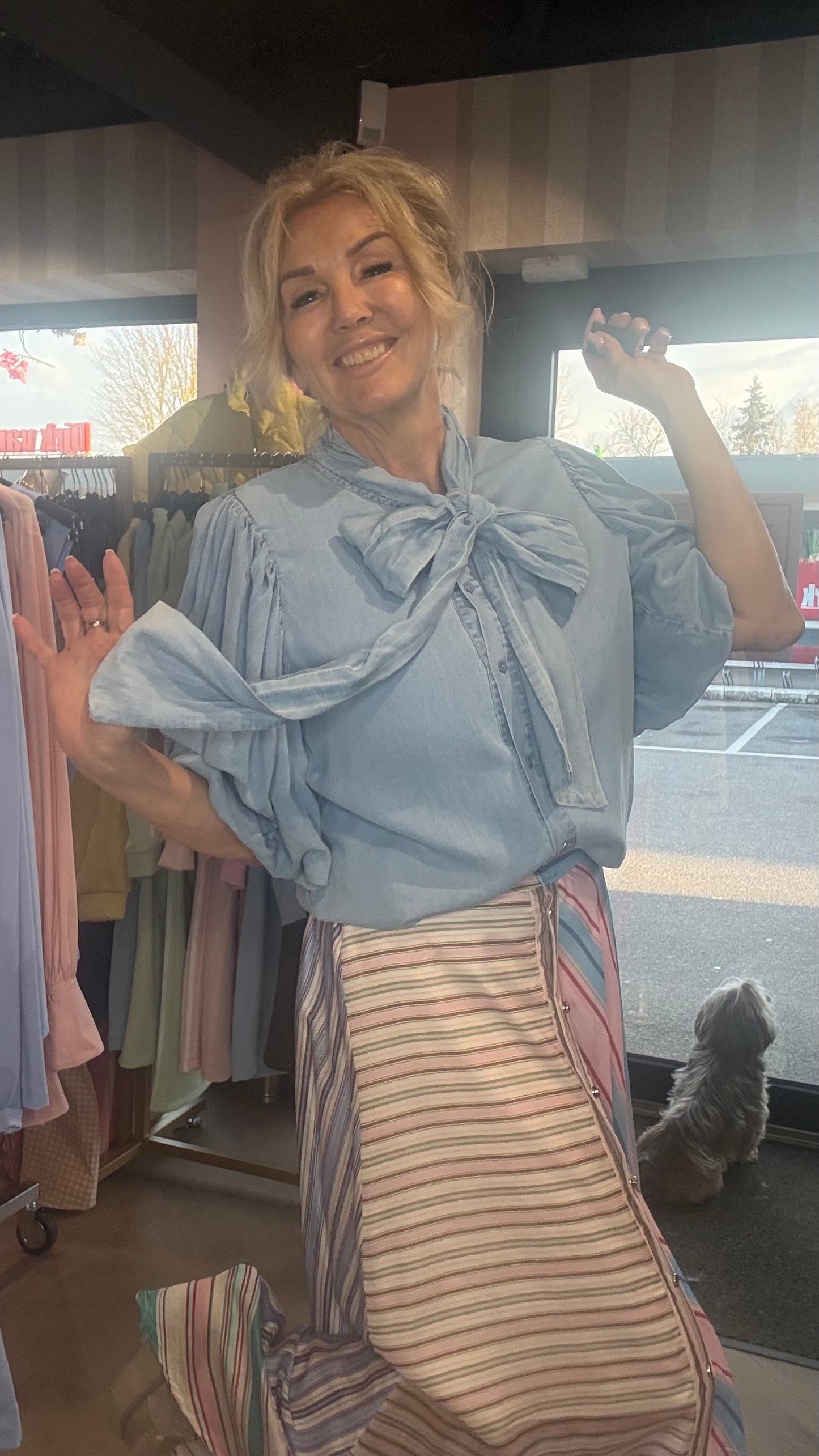 Blouse Jeans Bow
