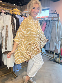Bluse Boho Kaktus 🌵Camel