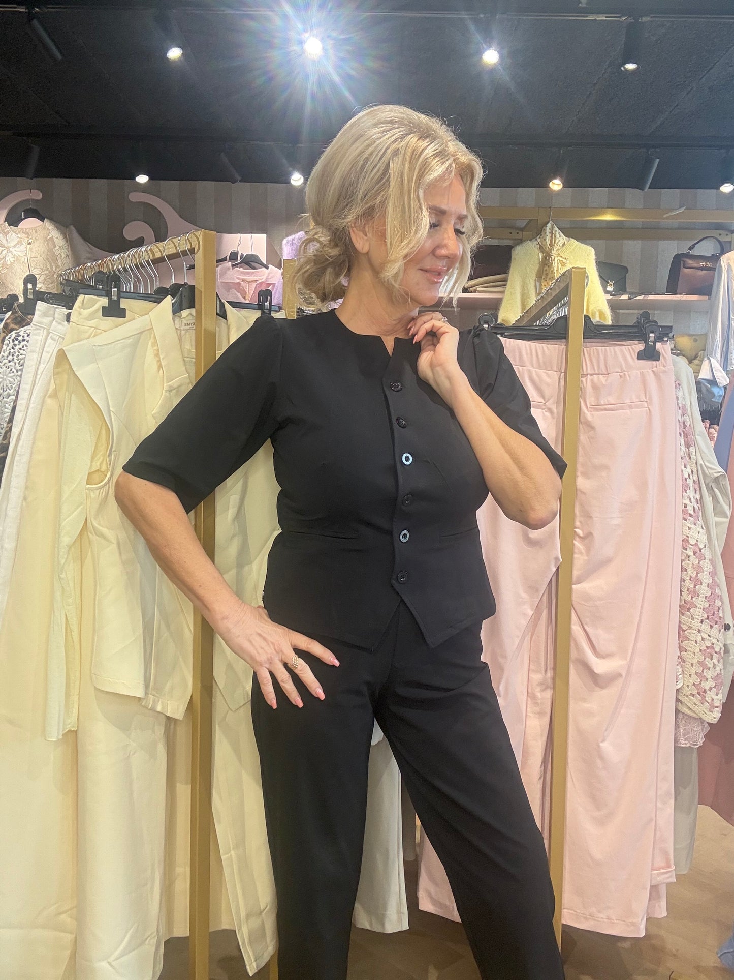 Triple Nine Blazer BLZ3912 Black Gilet met mouw