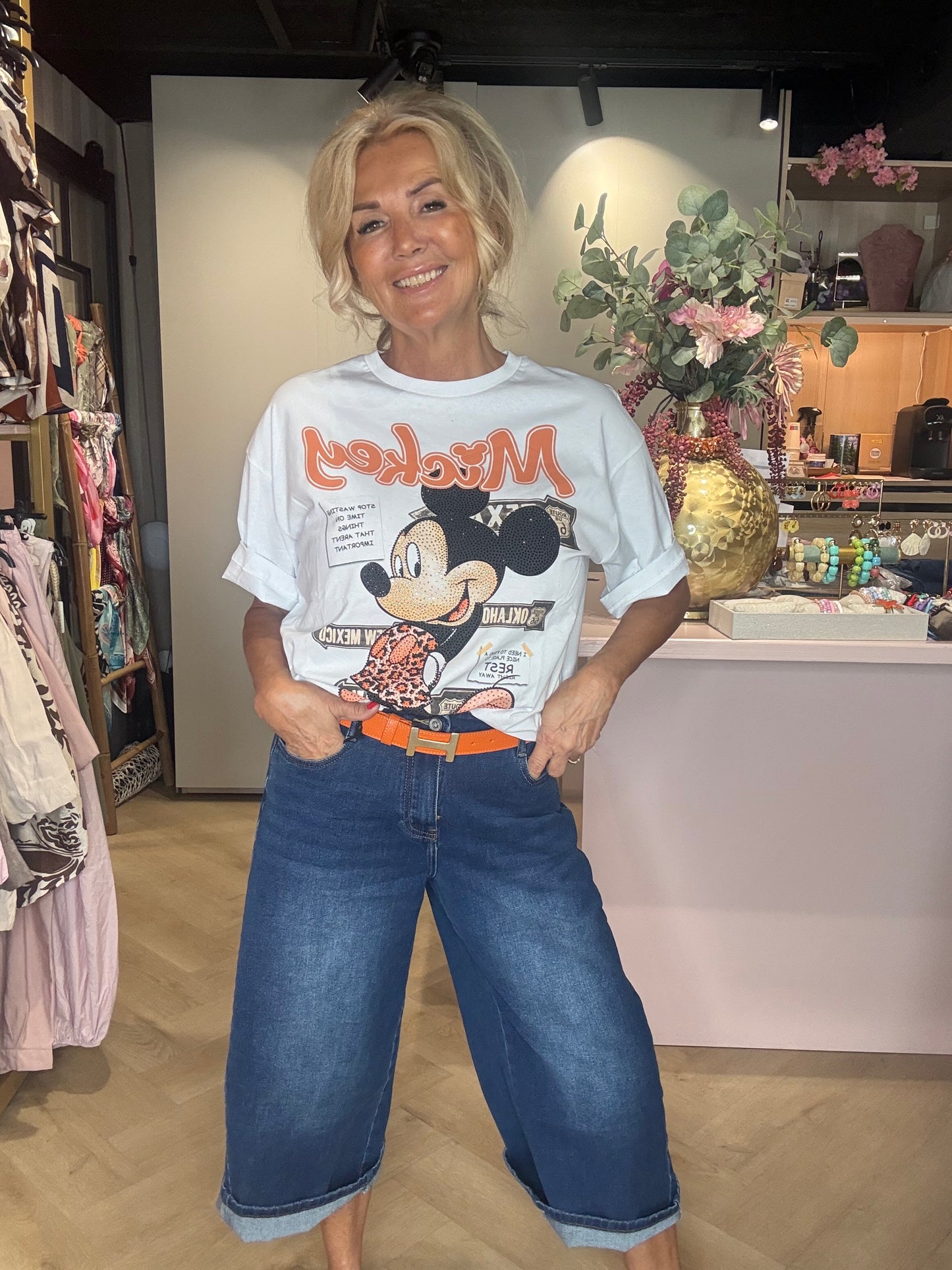 T-Shirt Mickey Orange