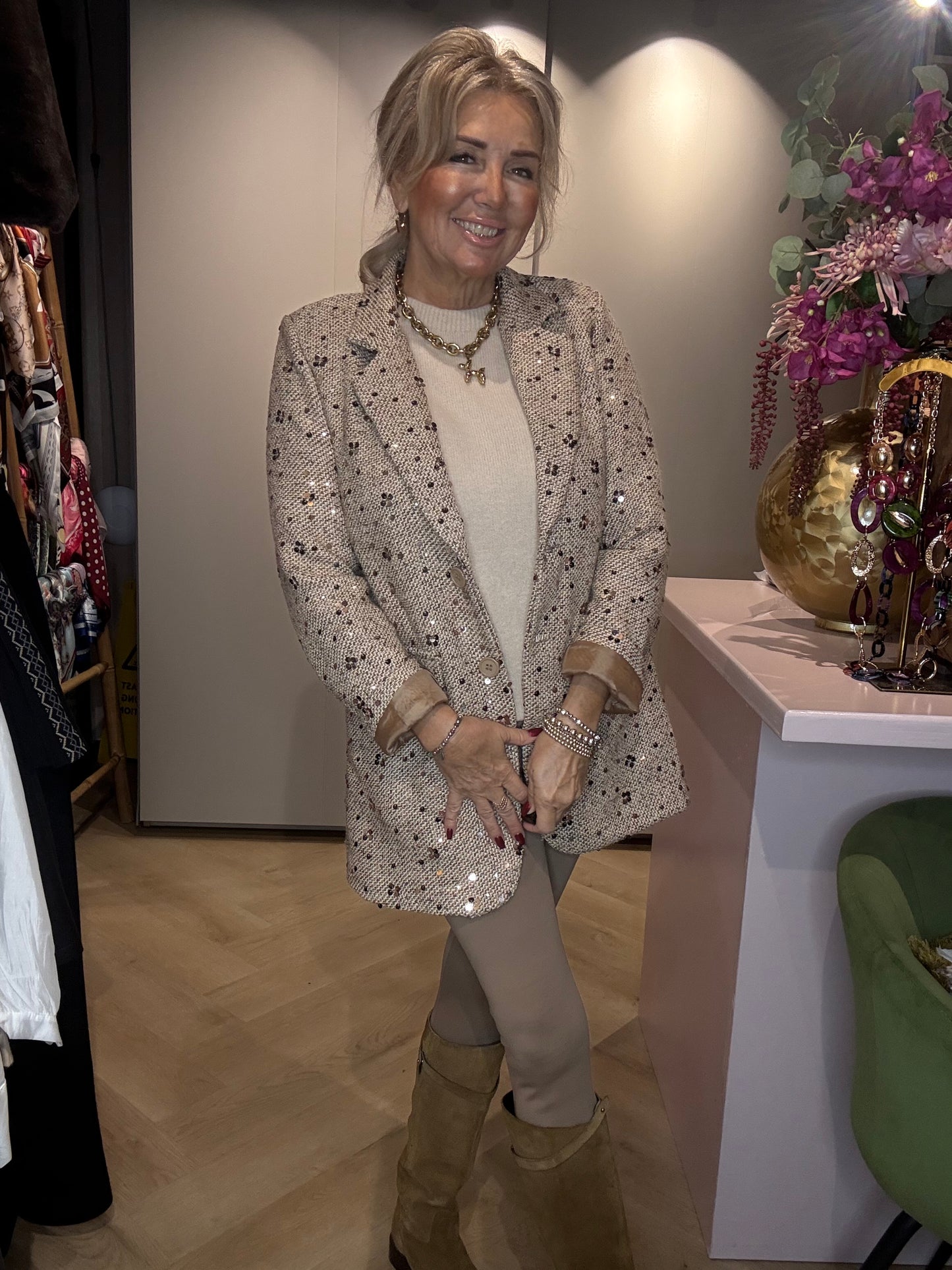 Legging Gevoerd Latte