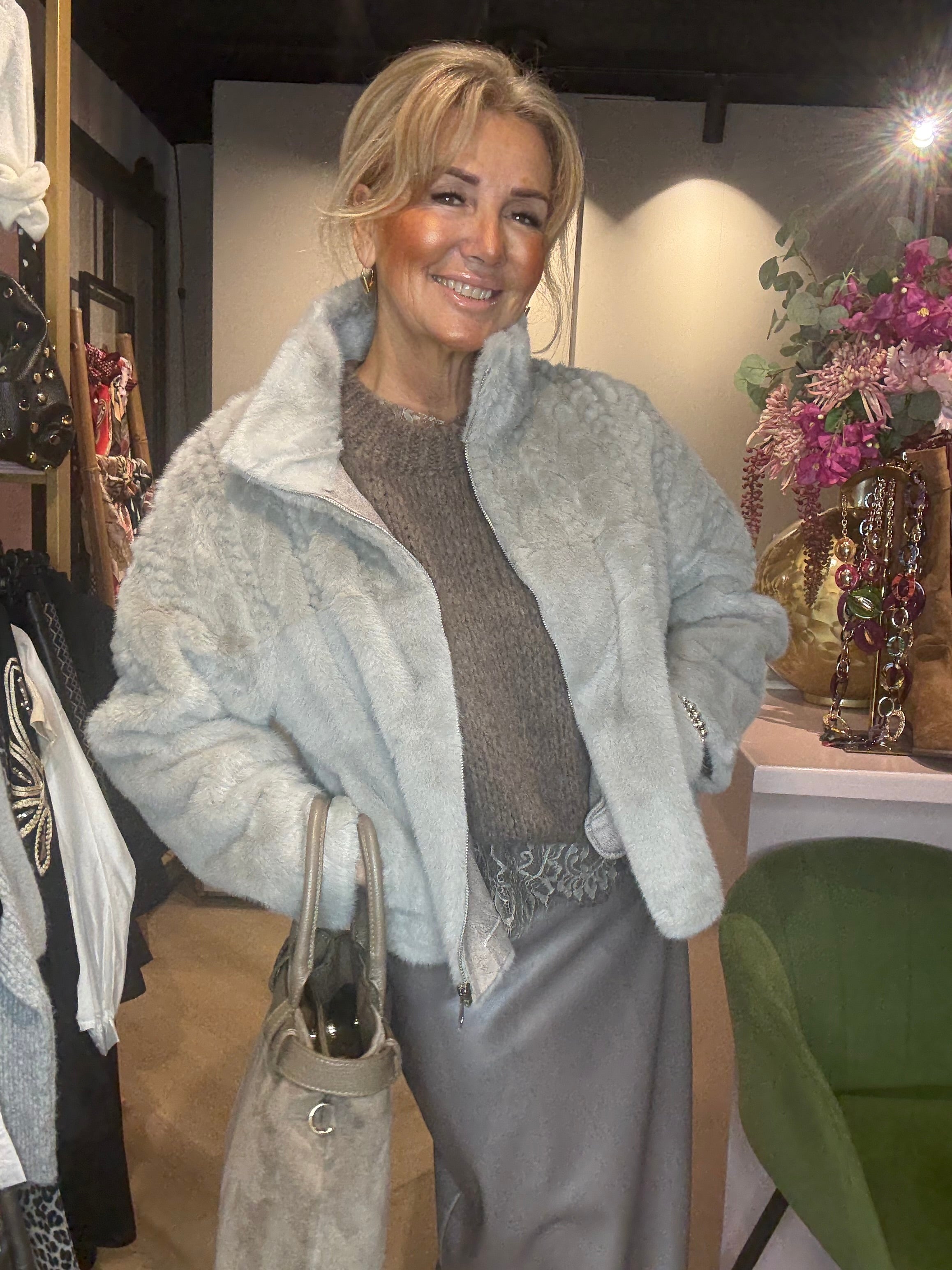 Jasje Fake Furr Grijs / Taupe