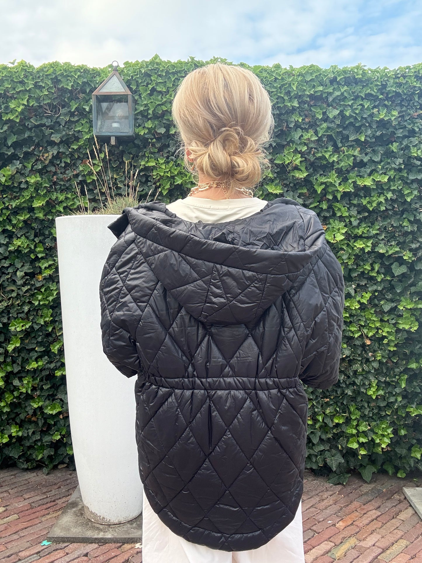 Bodywarmer Puffy Cape Zwart