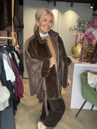 Poncho Jas Donkerbruin
