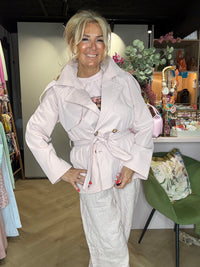 Trench-coat rose poudré🌸