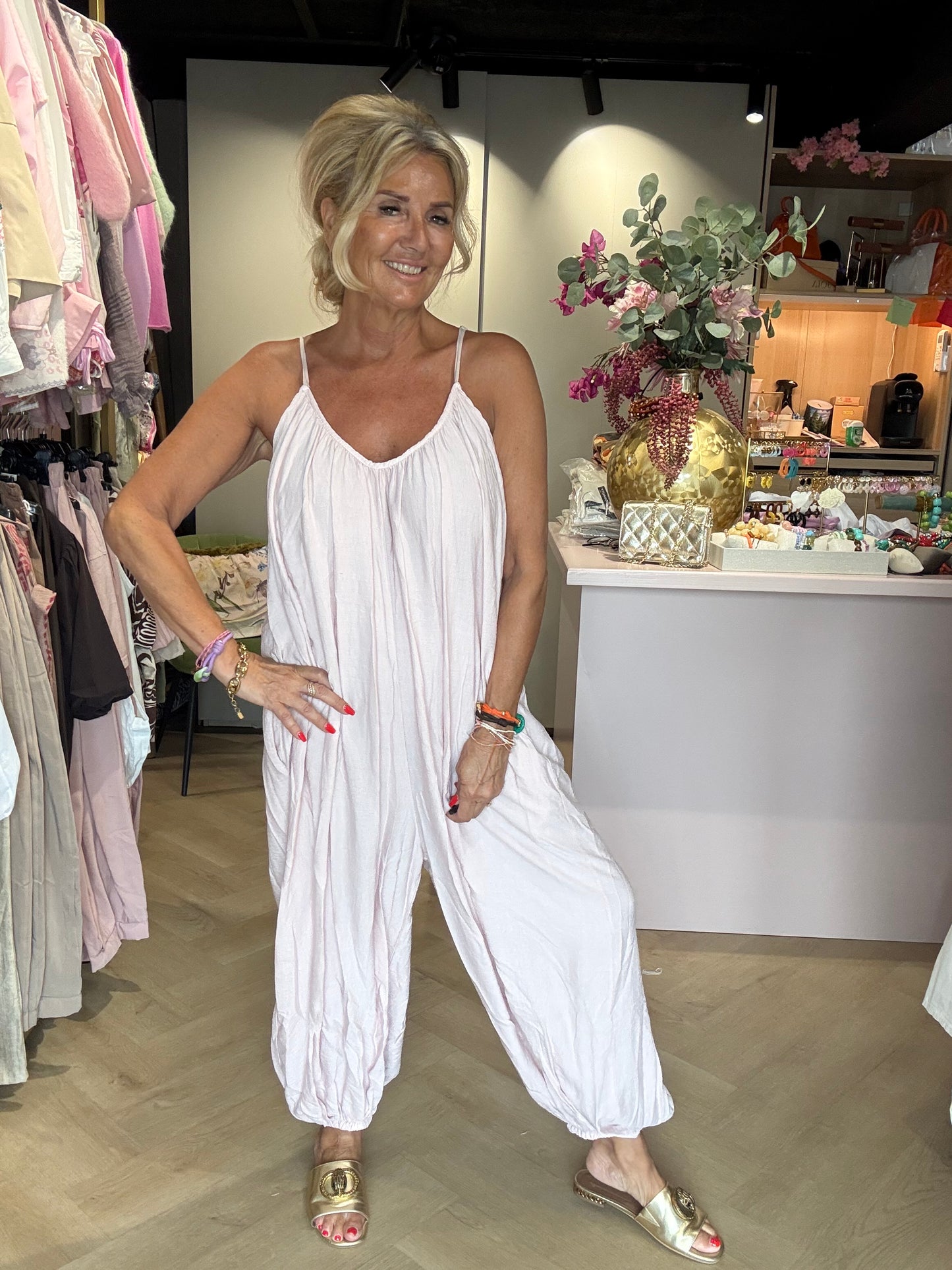 Jumpsuit poeder Rose Anna