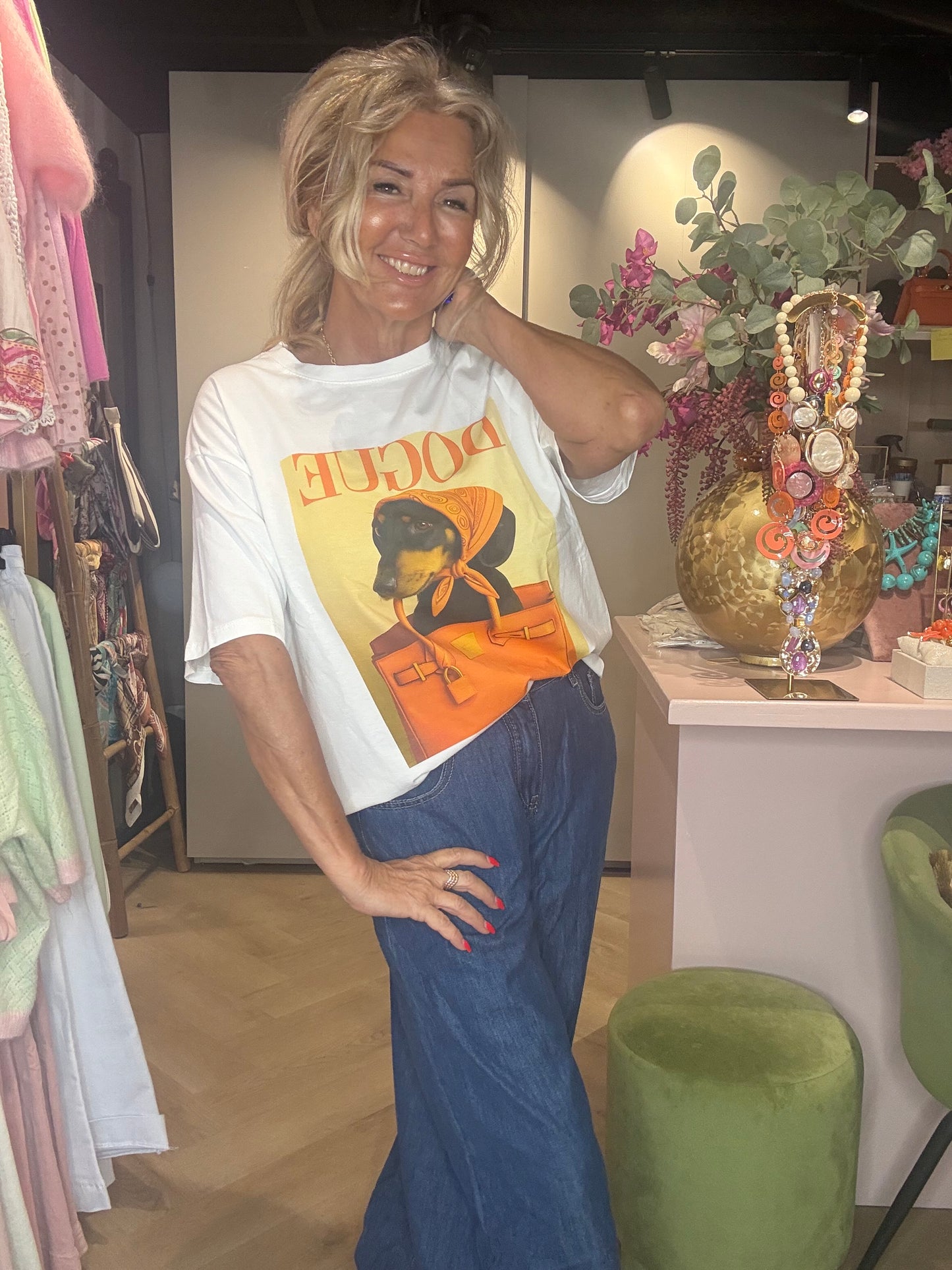 T shirt Dogue yellow