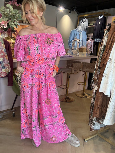 2 Delige Bandana set Pink