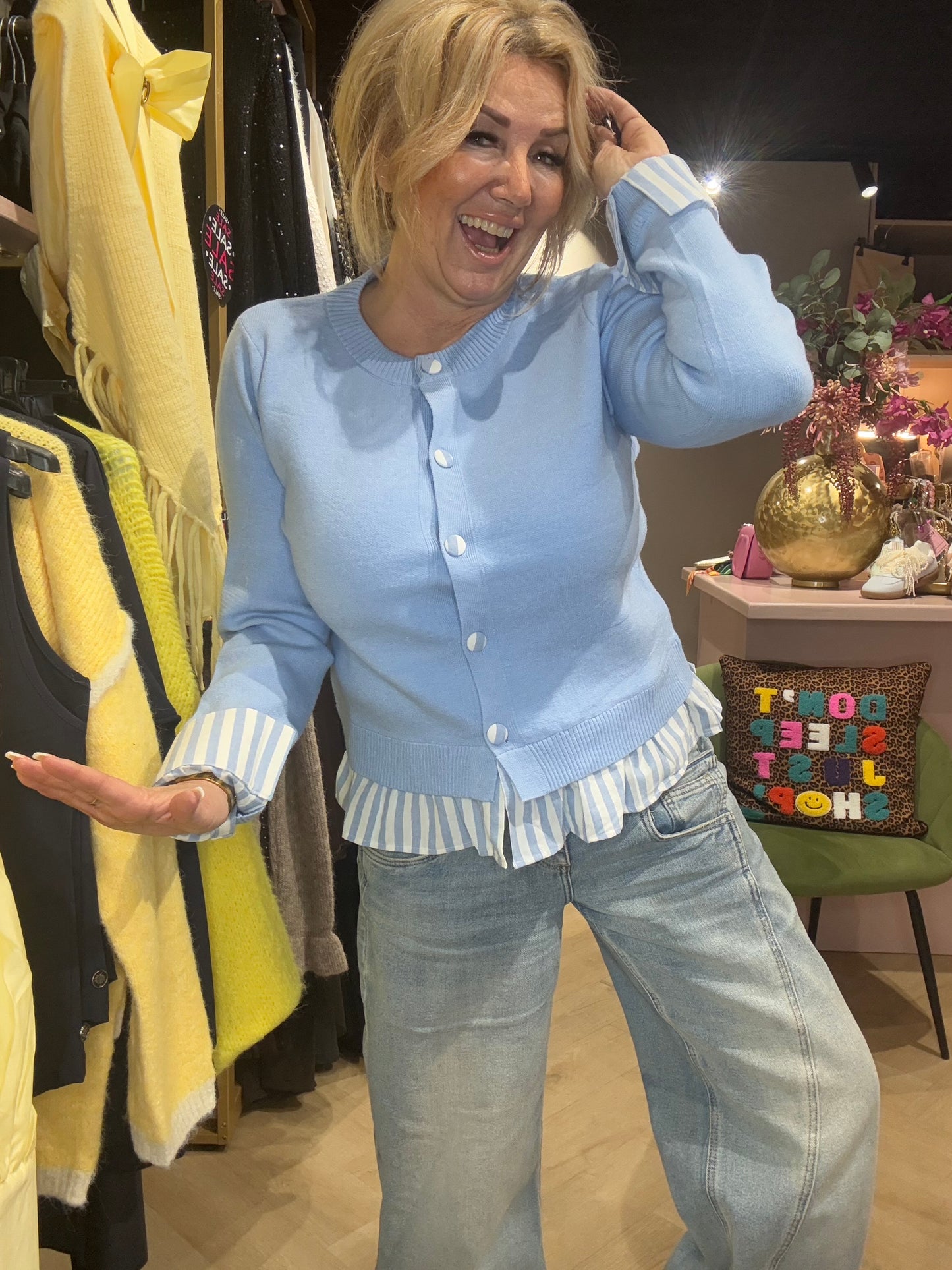 Vest Annie Blauw