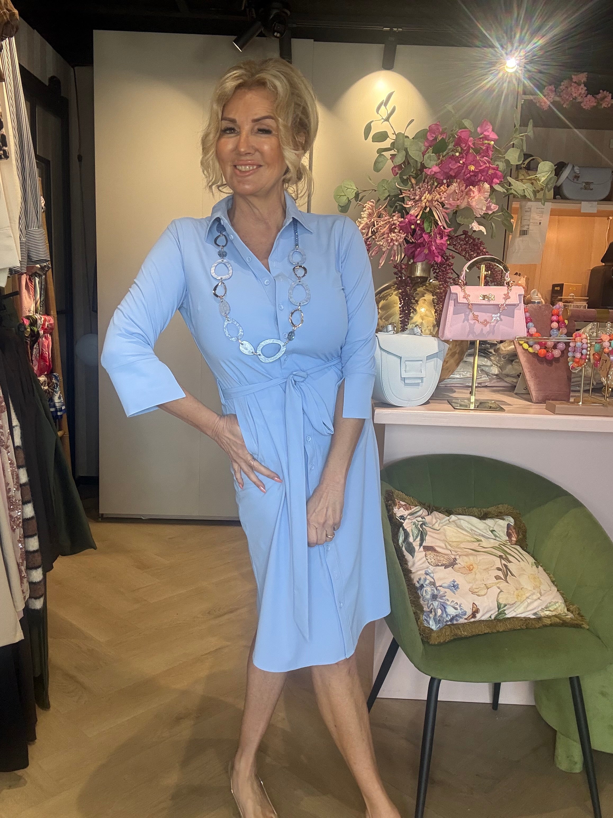 Mi Piace Dress Lavender Blue MP202092