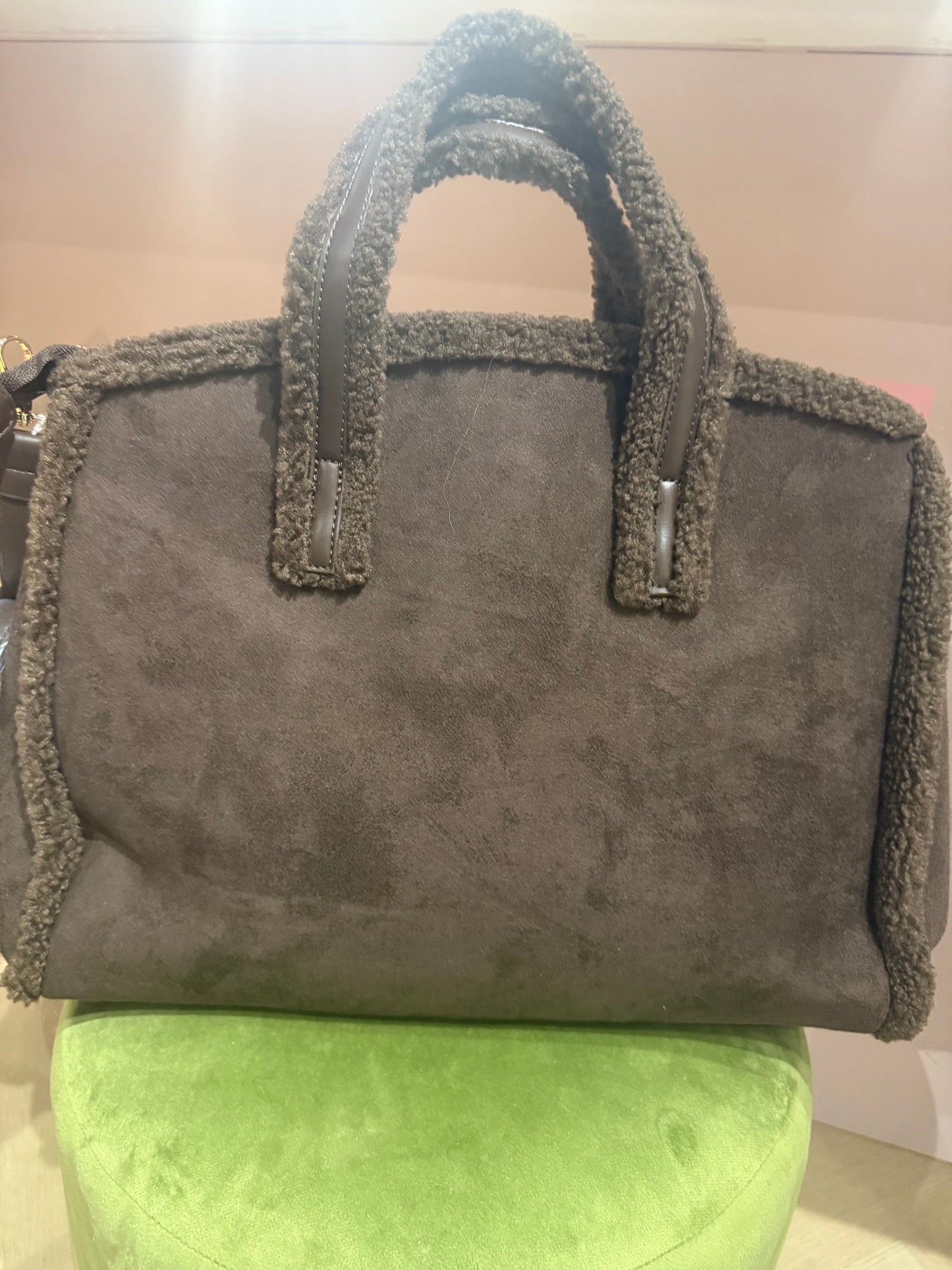 Tas Bruin Suède Teddy