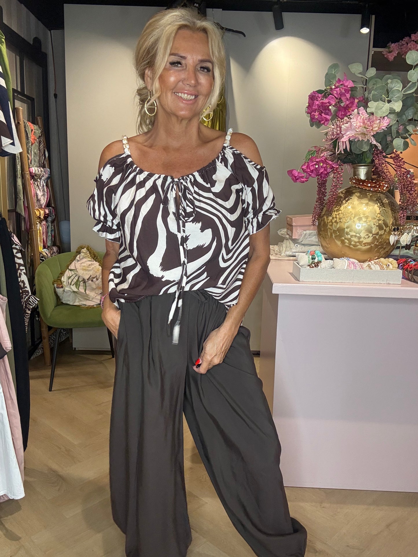 Top zebra Bruin kraal