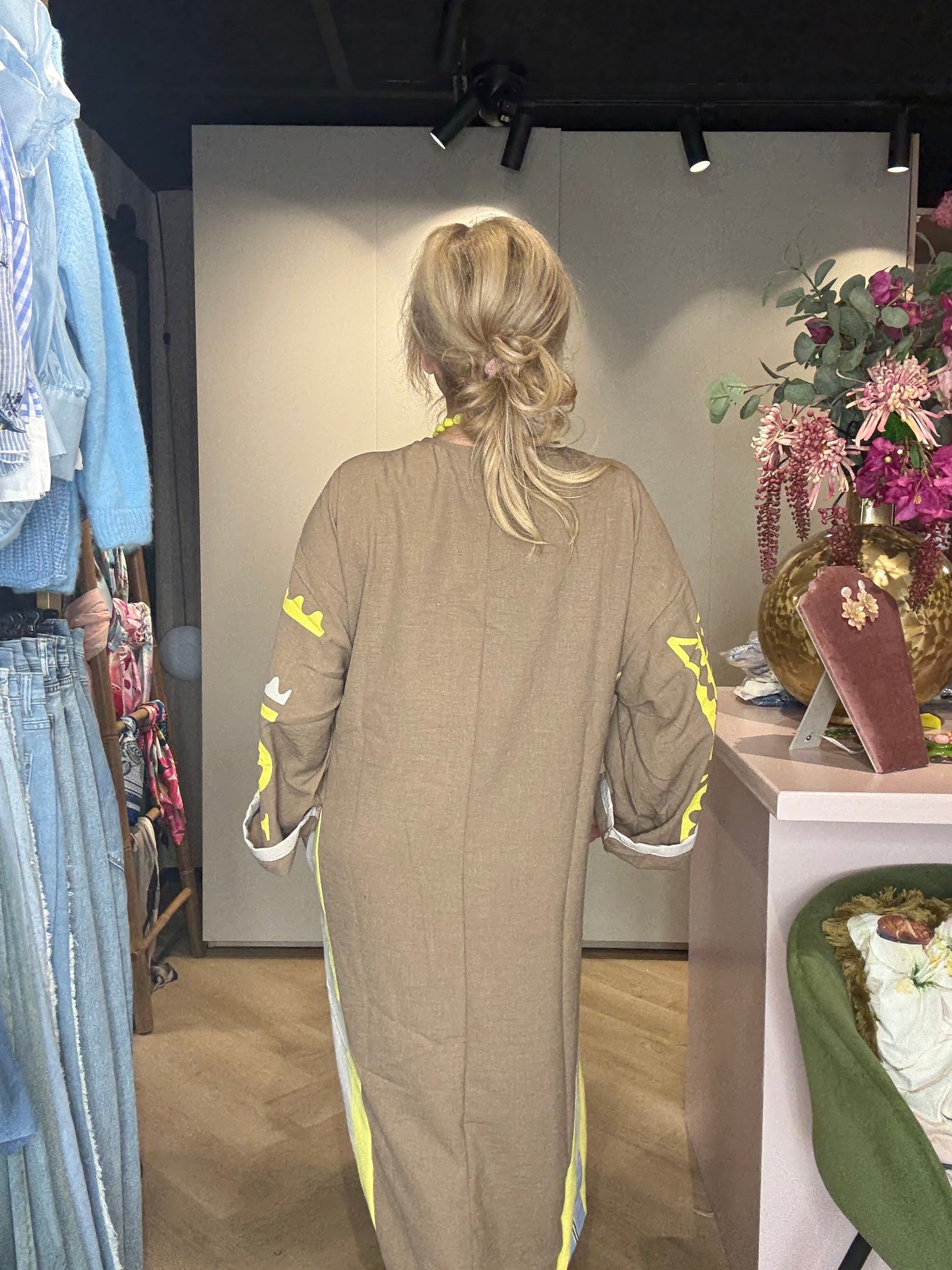 Jurk Bohemian Sun Kafta Taupe