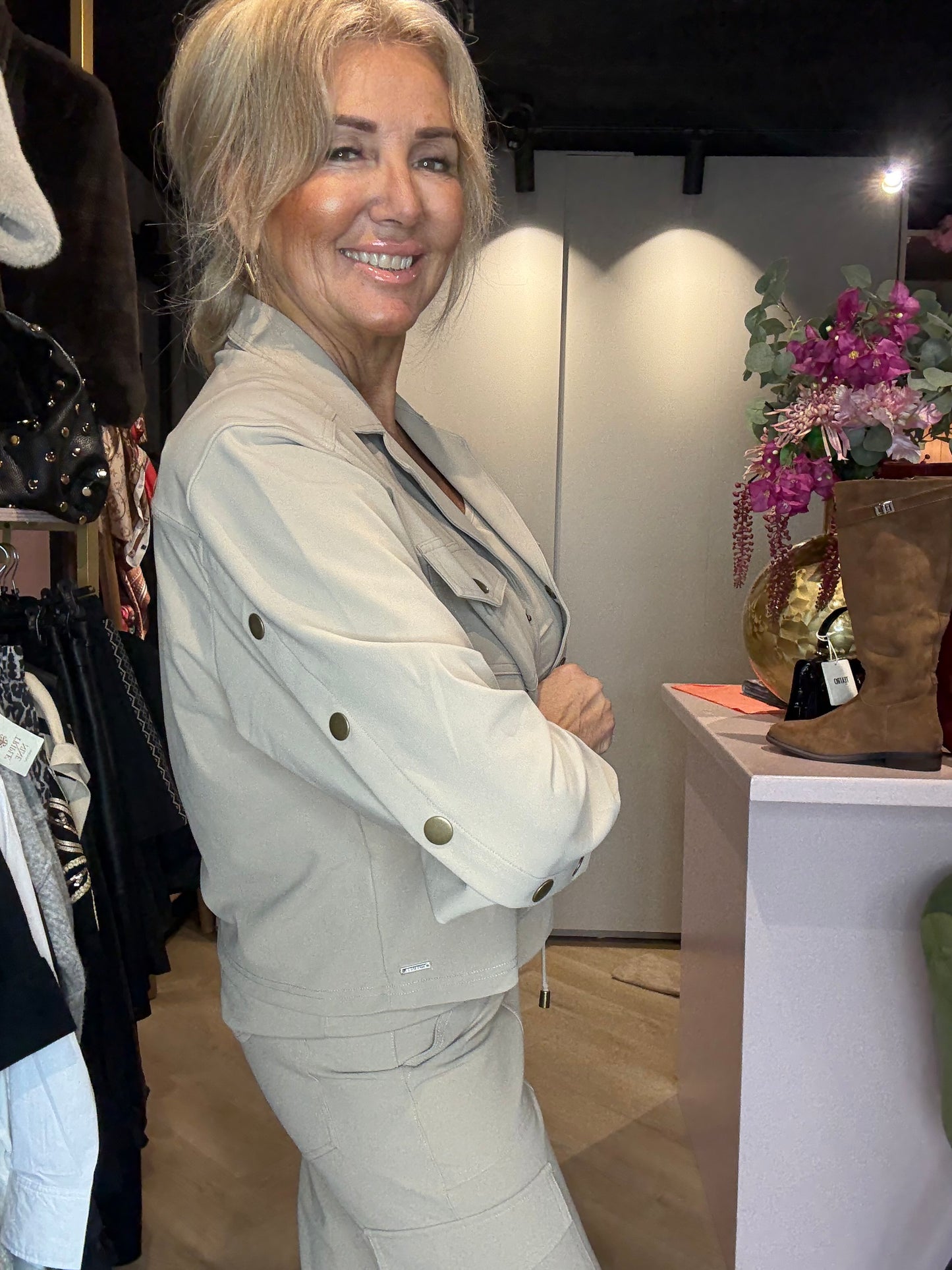 Mi Piace  Travel Jacket Bonded Latte MP202681