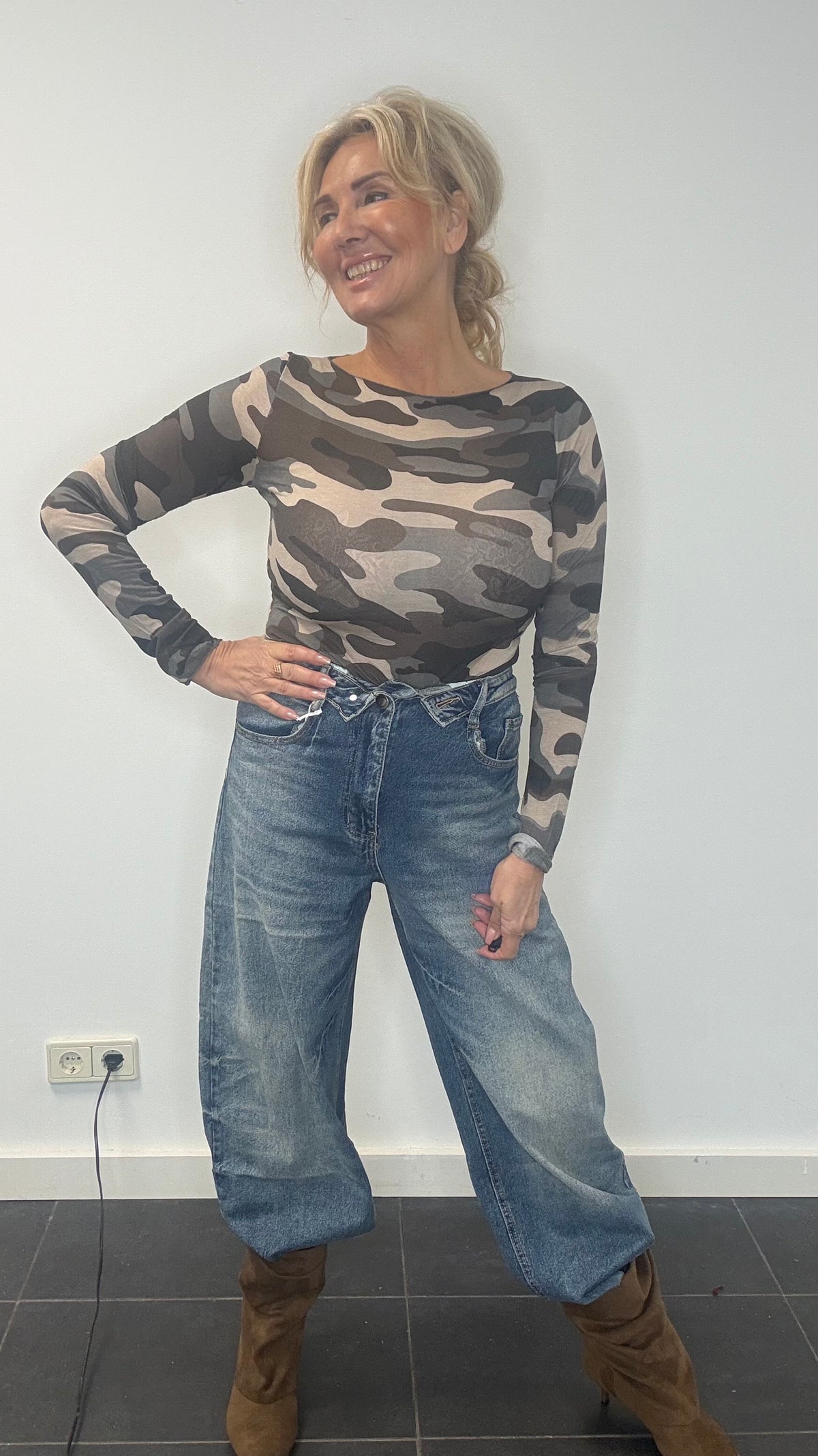 Mash-topp Camo brun