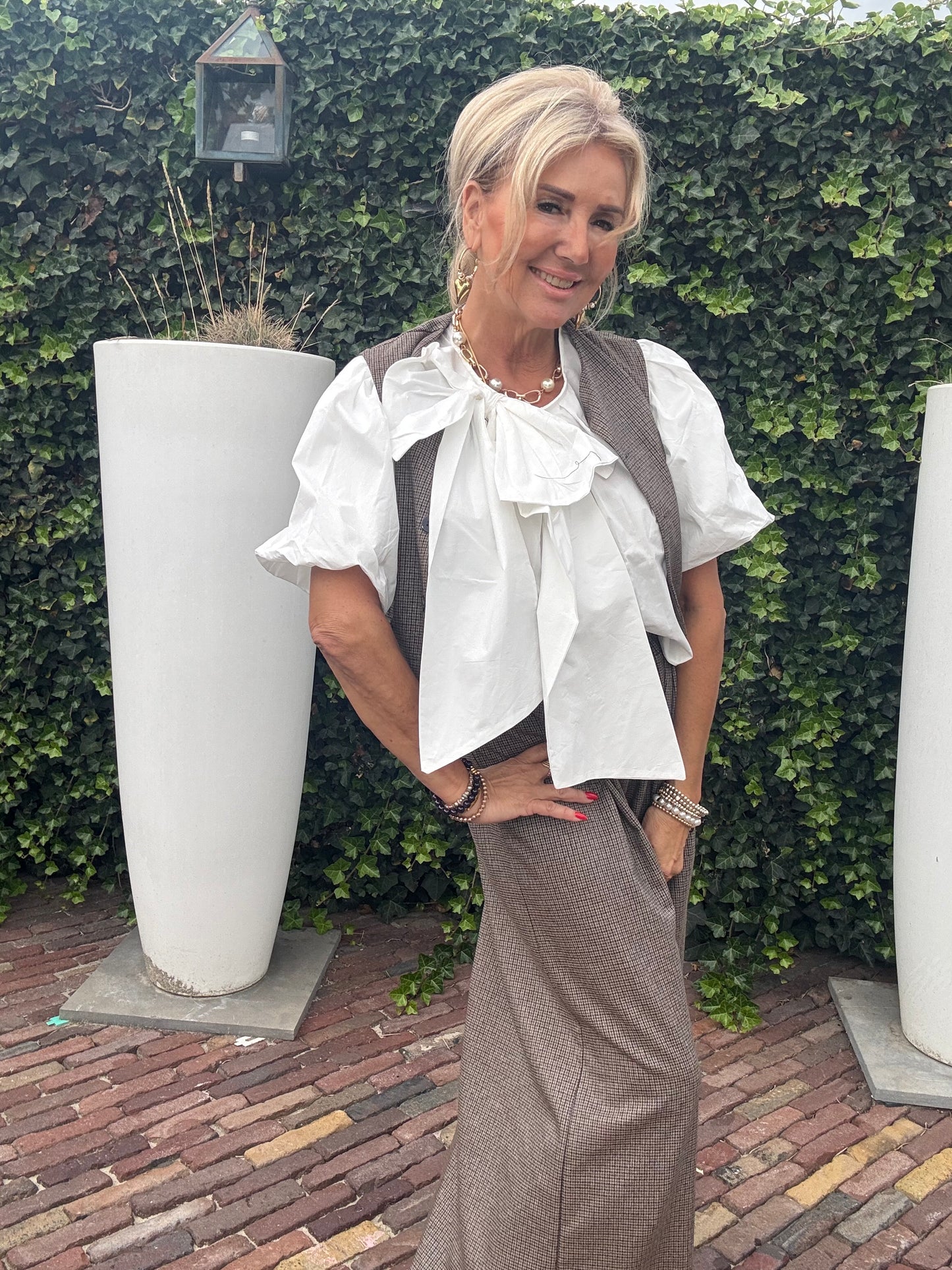 Bow Blouse Wit