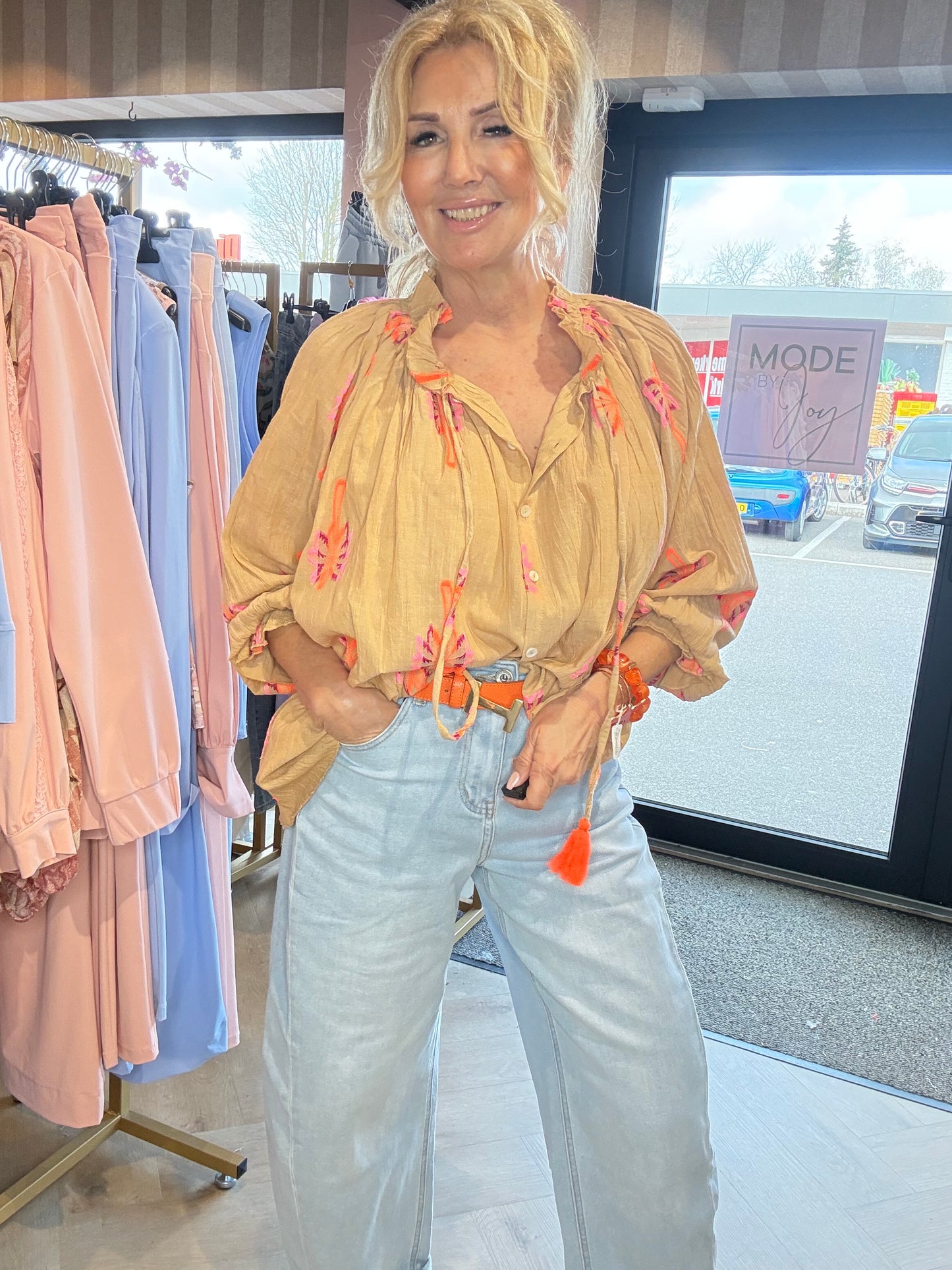 Blouse Palm Camel