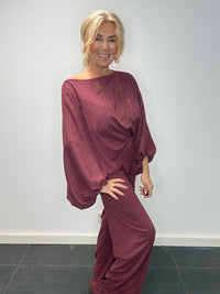 2 Delige set Comfy Balloon Burgundy