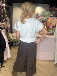 Satinbluse Weiß