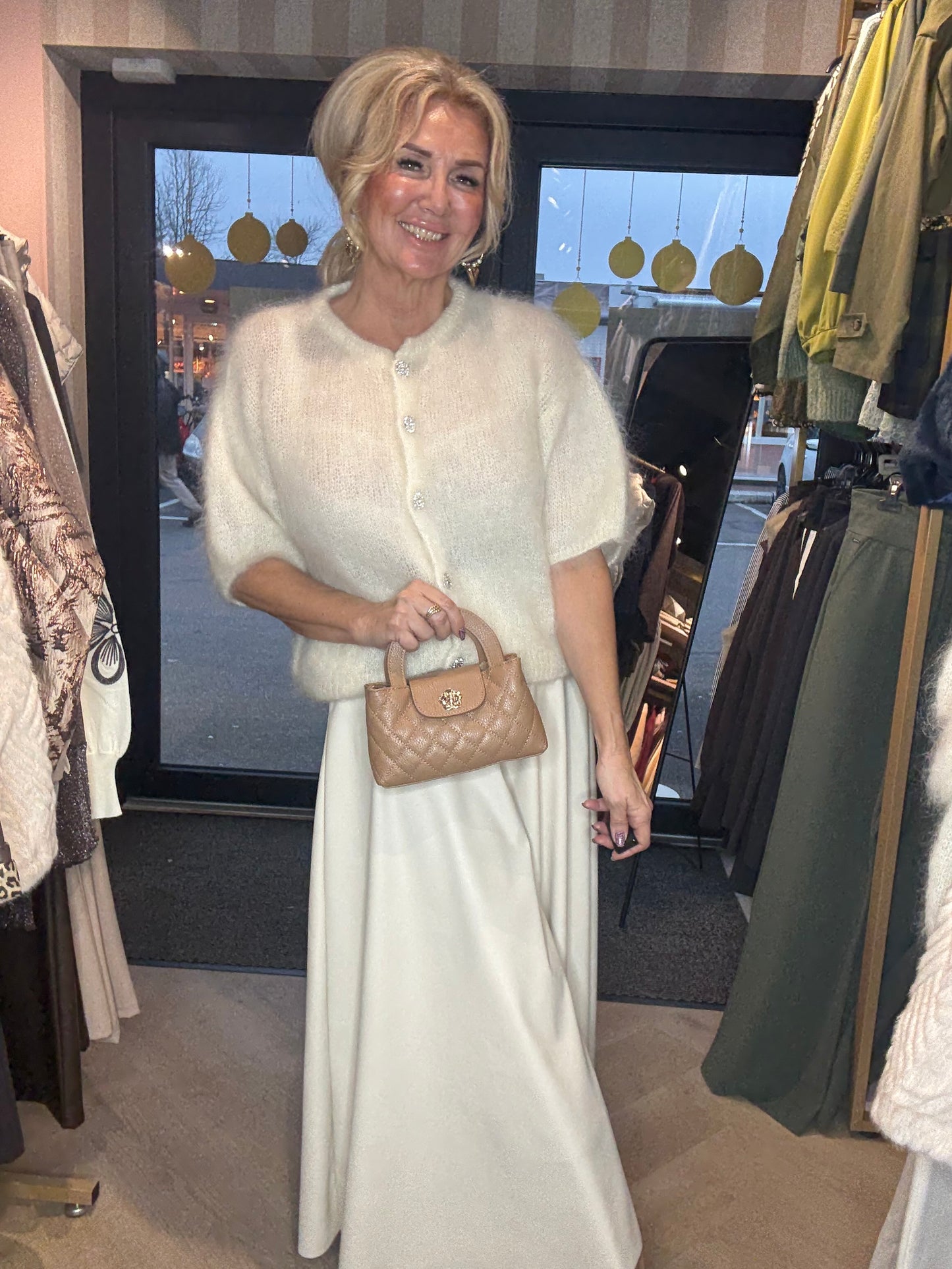 Mohair vestje wol wit