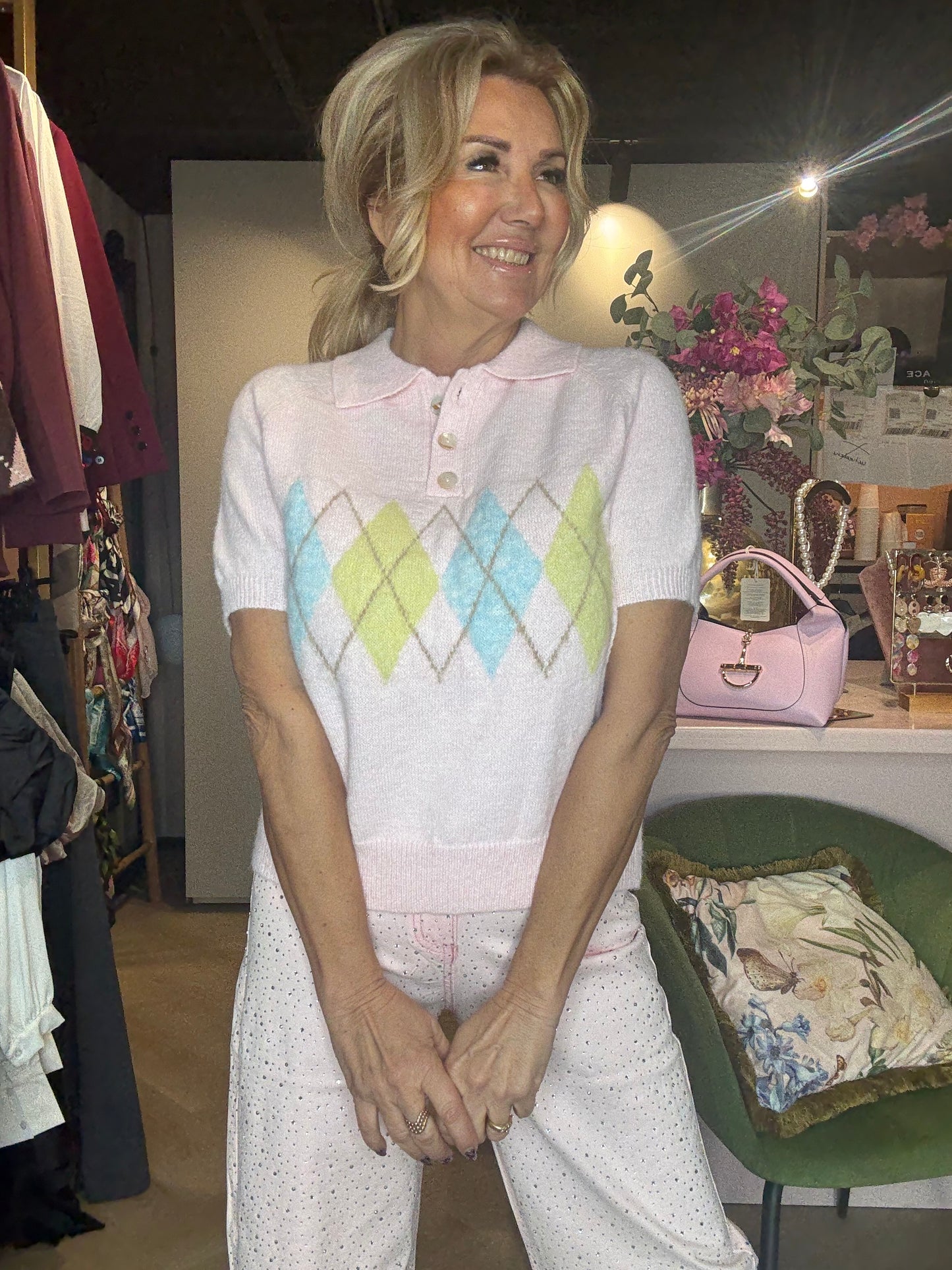 Polo truitje college pastel