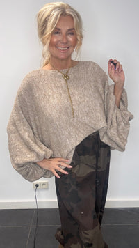 Chaleco reversible camel