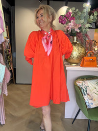 Jurkje Ballonmouw oranje 🧡