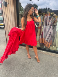 Jurkje kort Red Coral