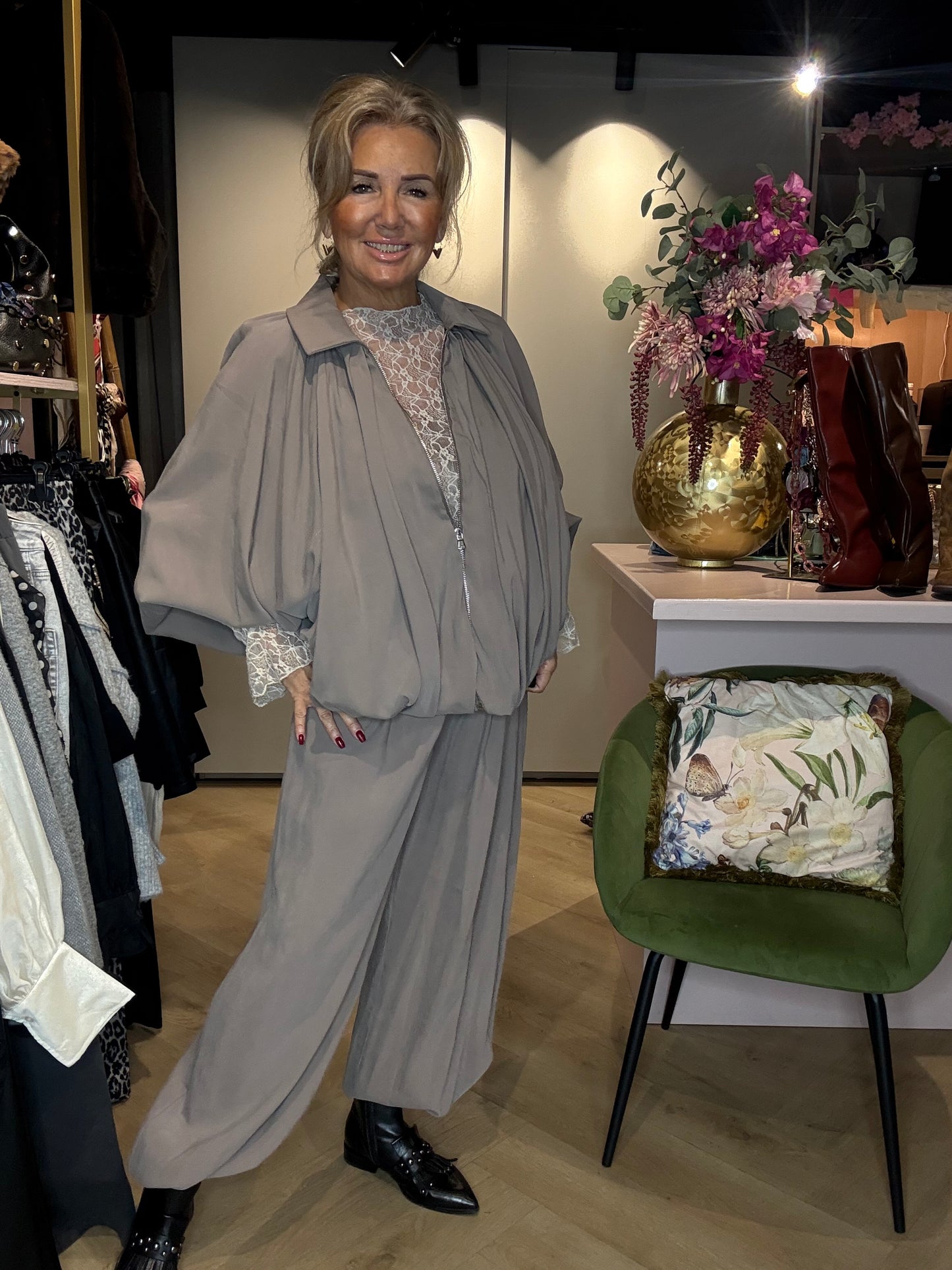 Ballon Pofbroek Mooi Taupe