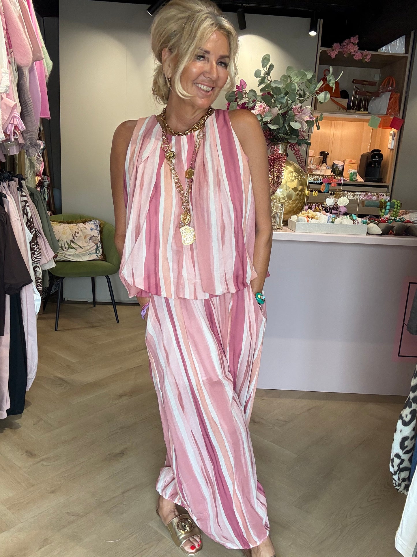 2 Delige set Streep dusty