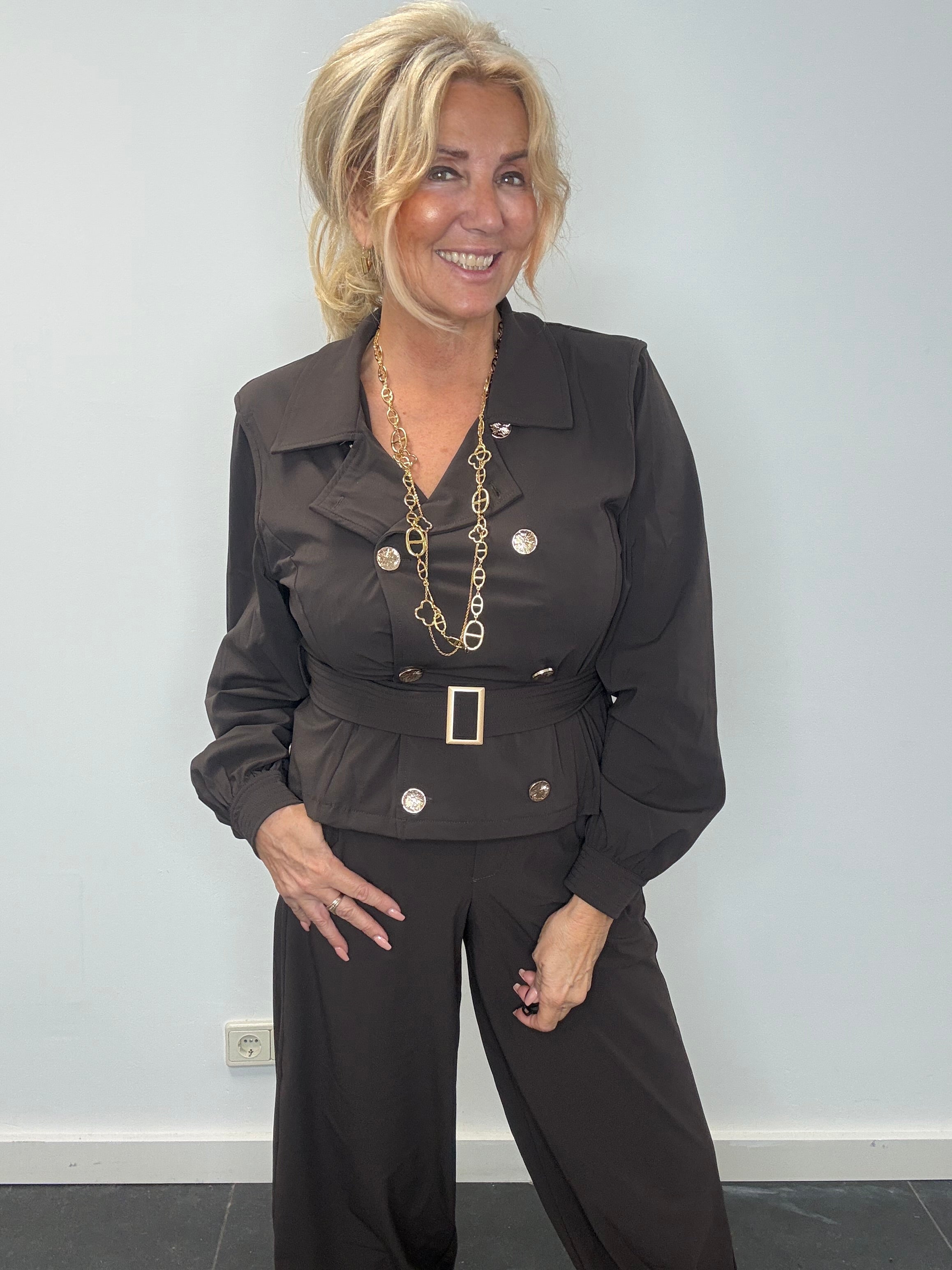 Triple Nine JA92414 Travel trenchcoat mørkebrun