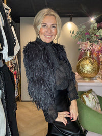 Vestje Fringle Zwart