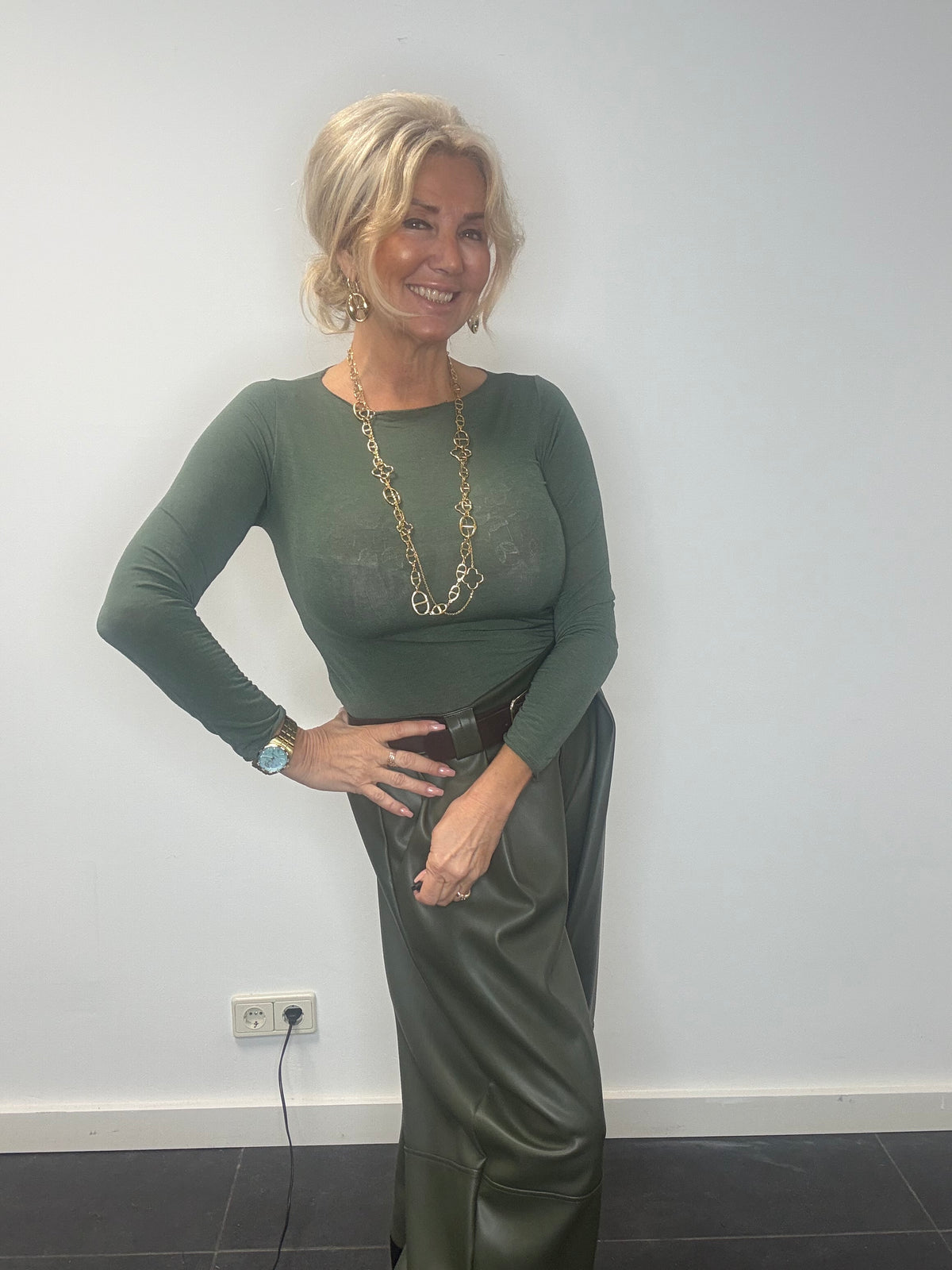Mash top Cashmere groen