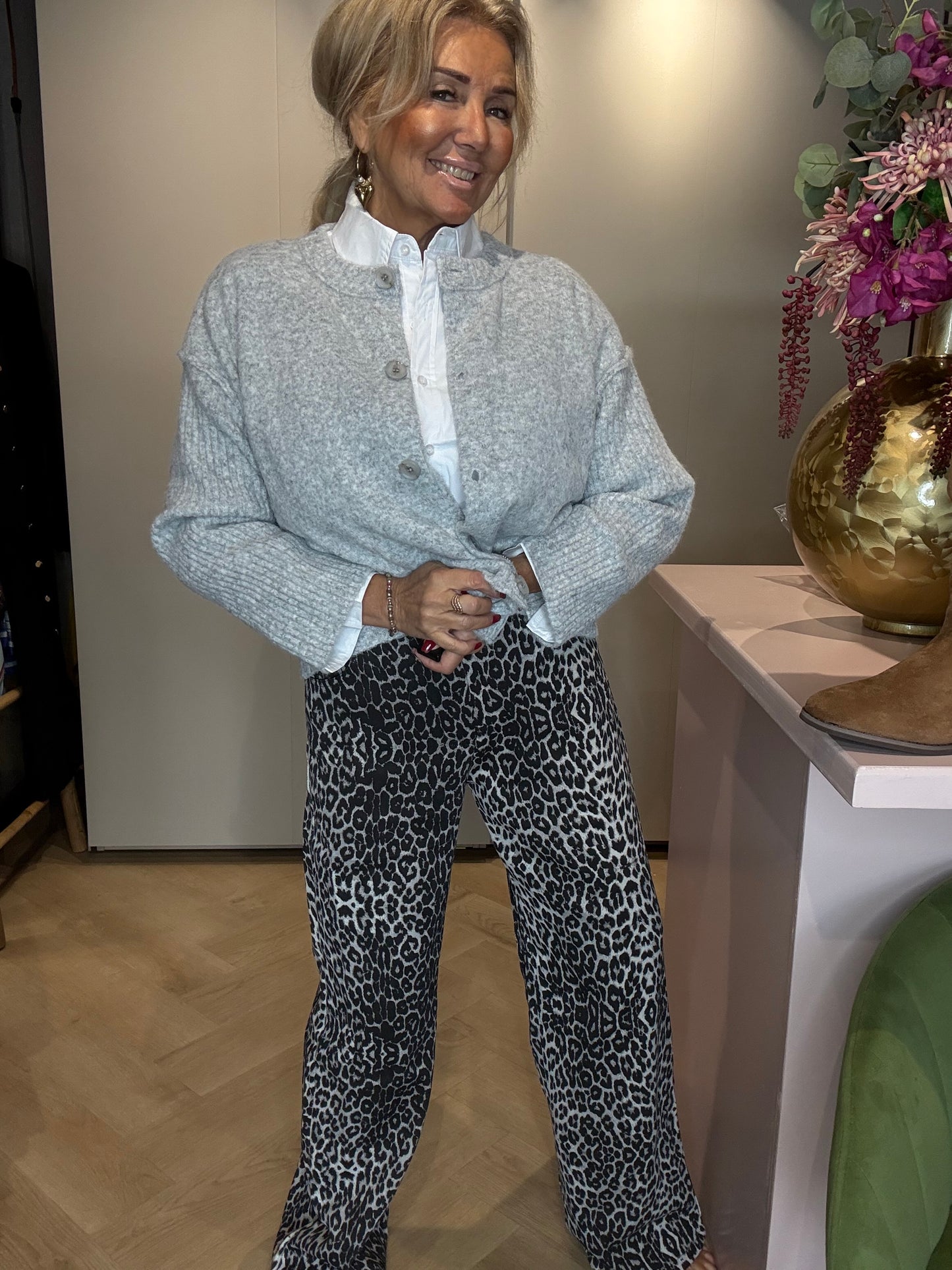 Broek Panther vlekjes zwart /wit