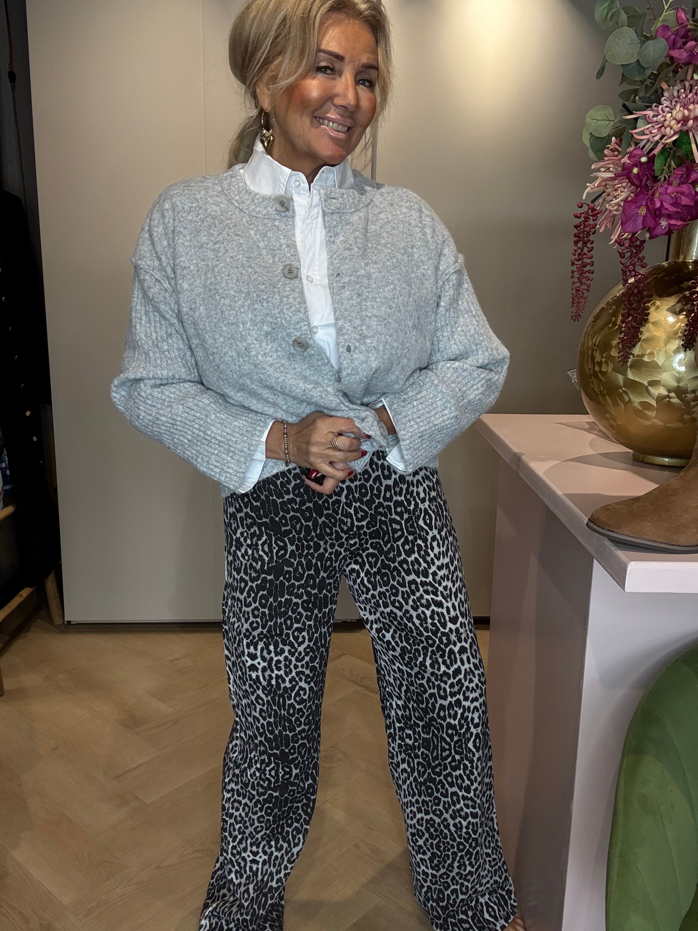 Broek Panther vlekjes zwart /wit