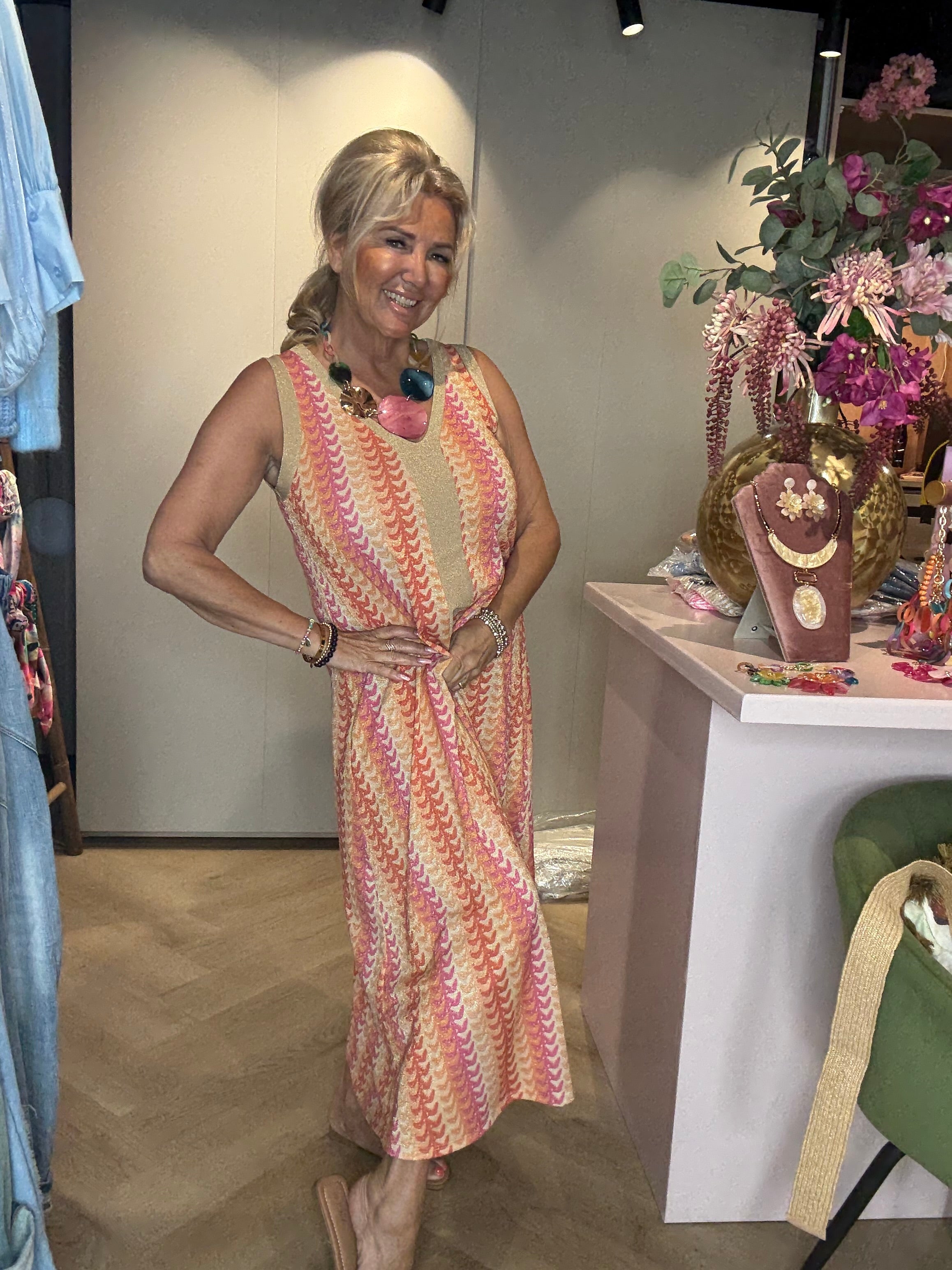 Jurk Luna Dress Oranje