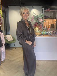 Jik Dark Brown Bomber Jacket