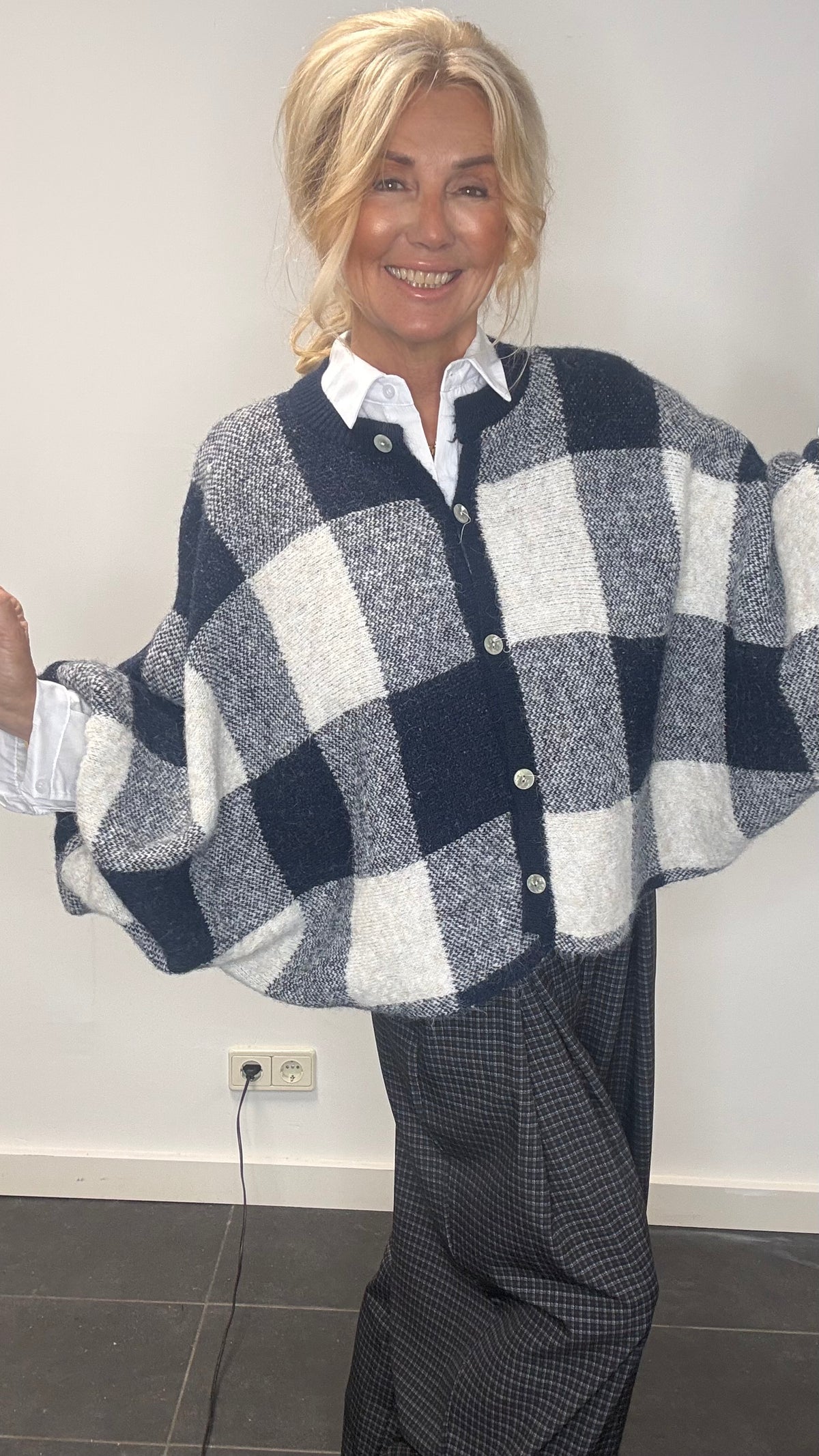 Trui /vest Blok Blauw