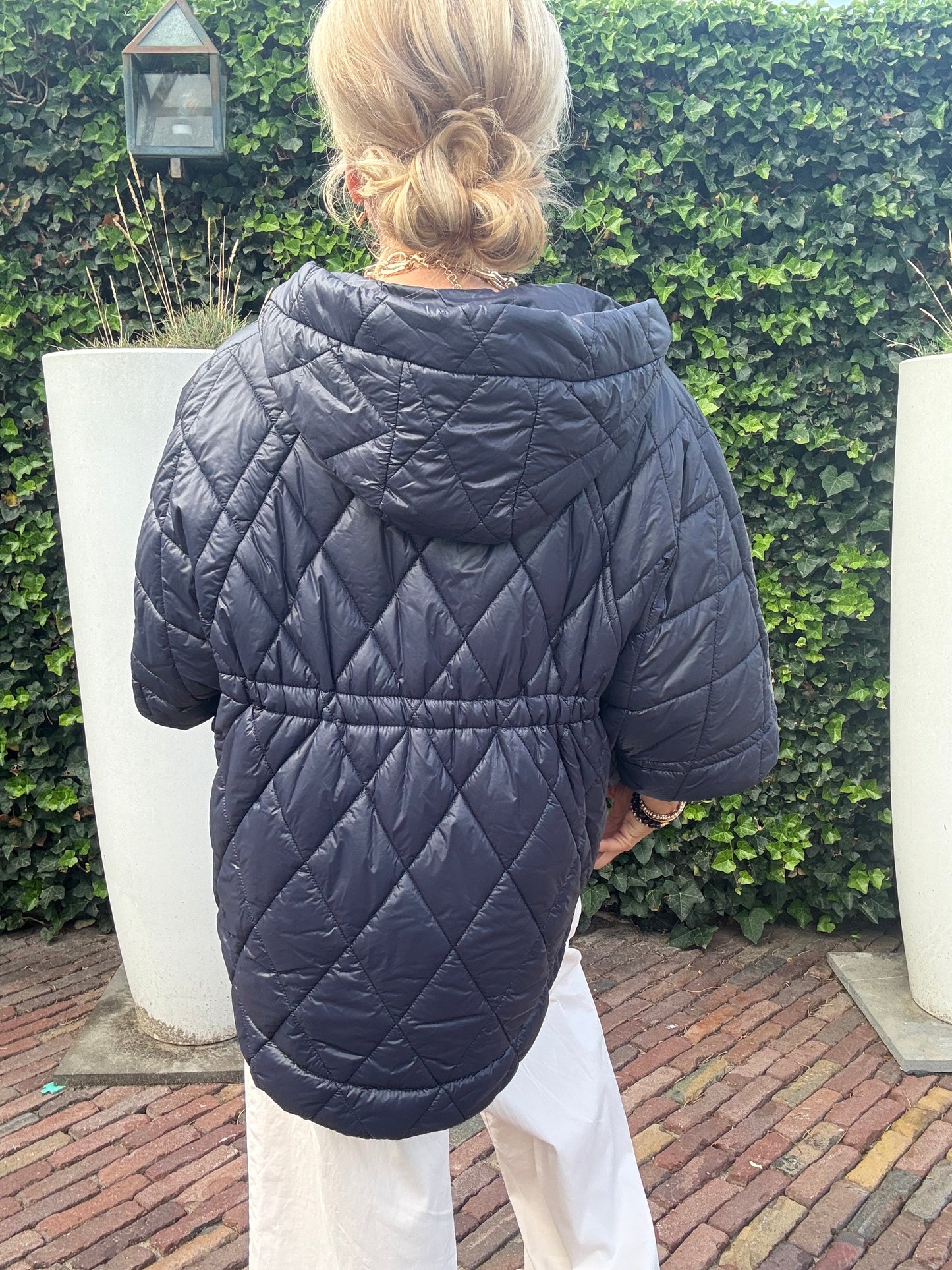 Bodywarmer Puffy Cape dark blauw