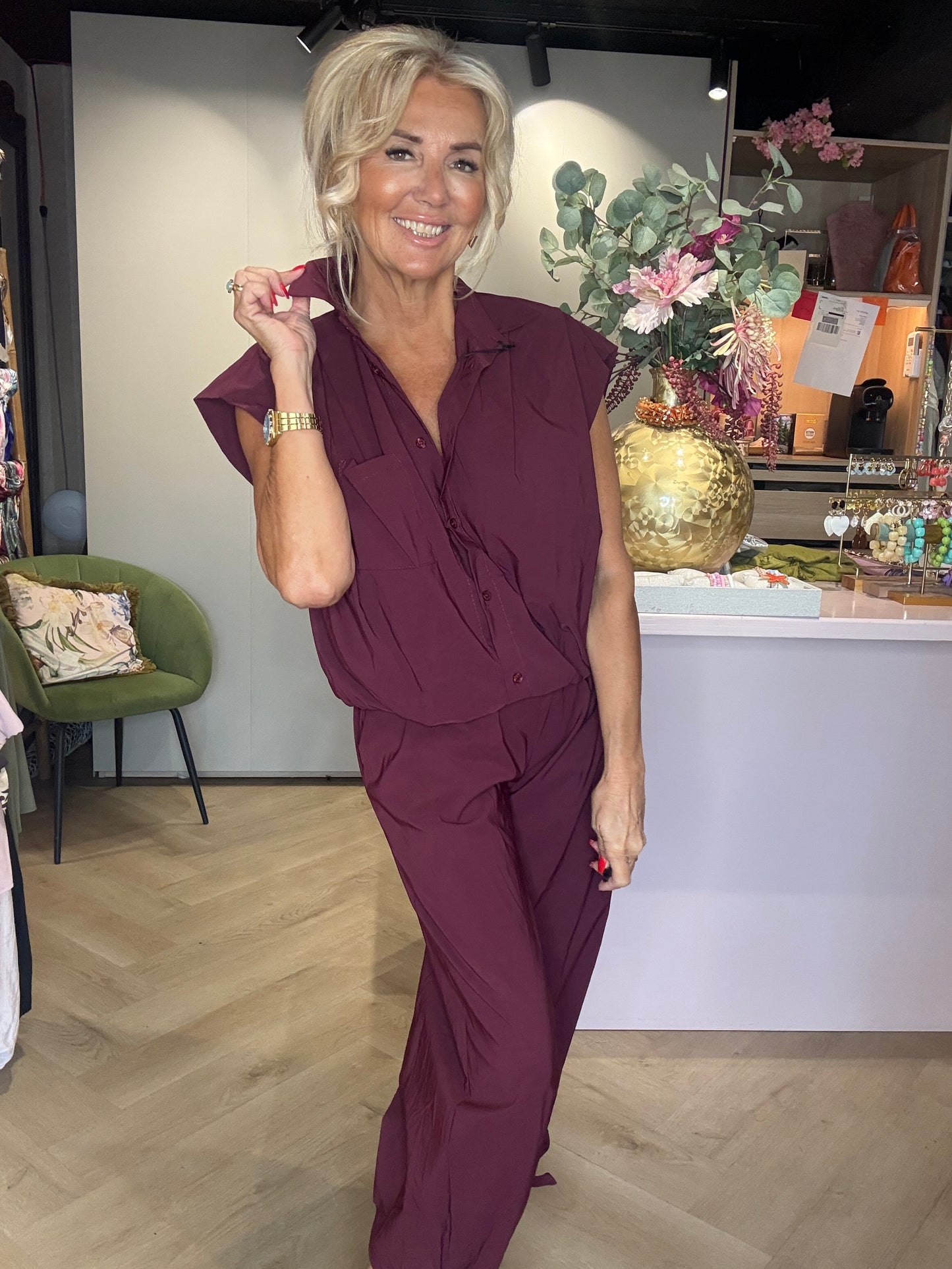 2-piece Safari Burgundy set
