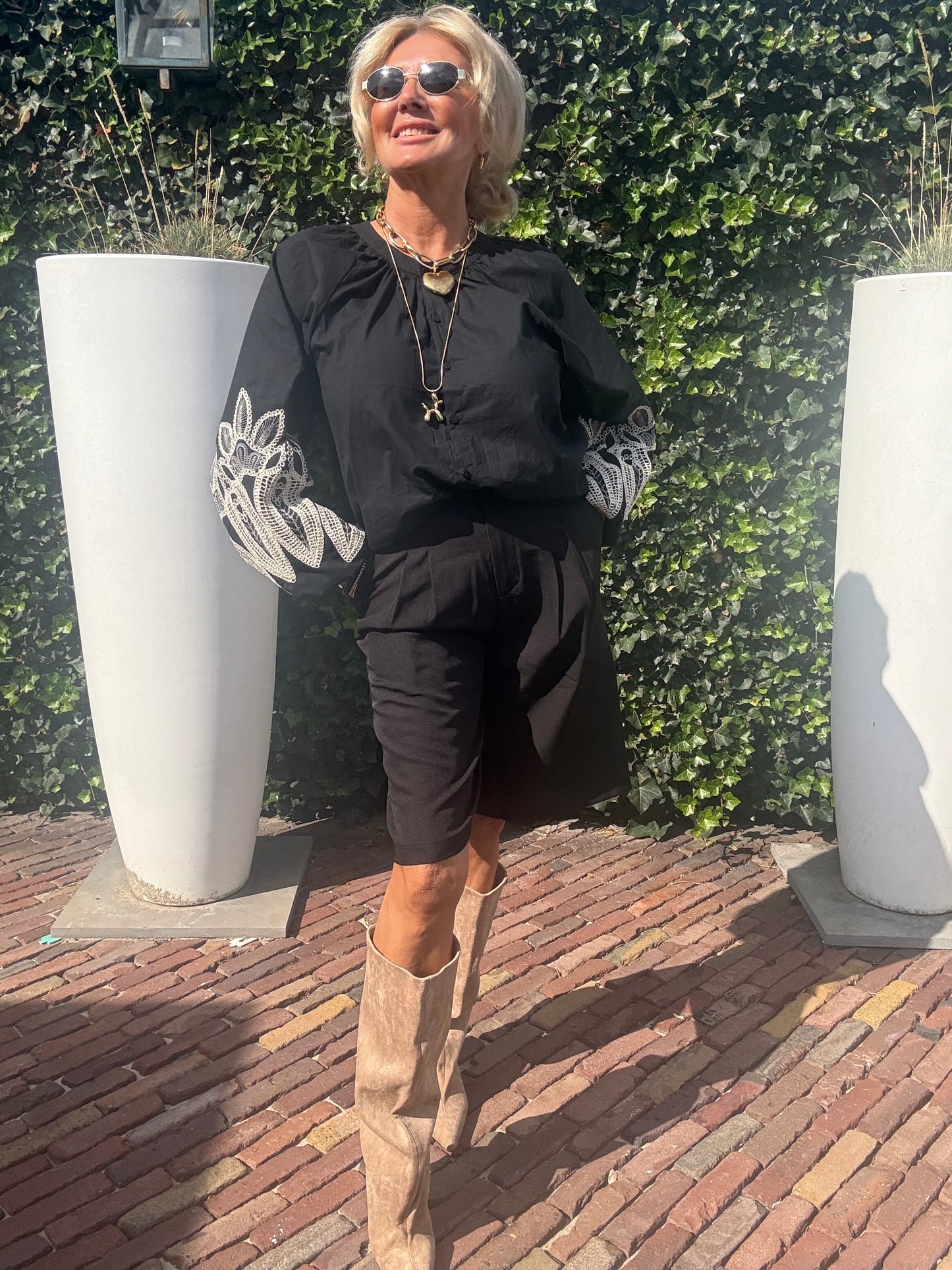 Blouse Black Boho